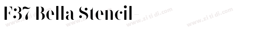 F37 Bella Stencil字体转换